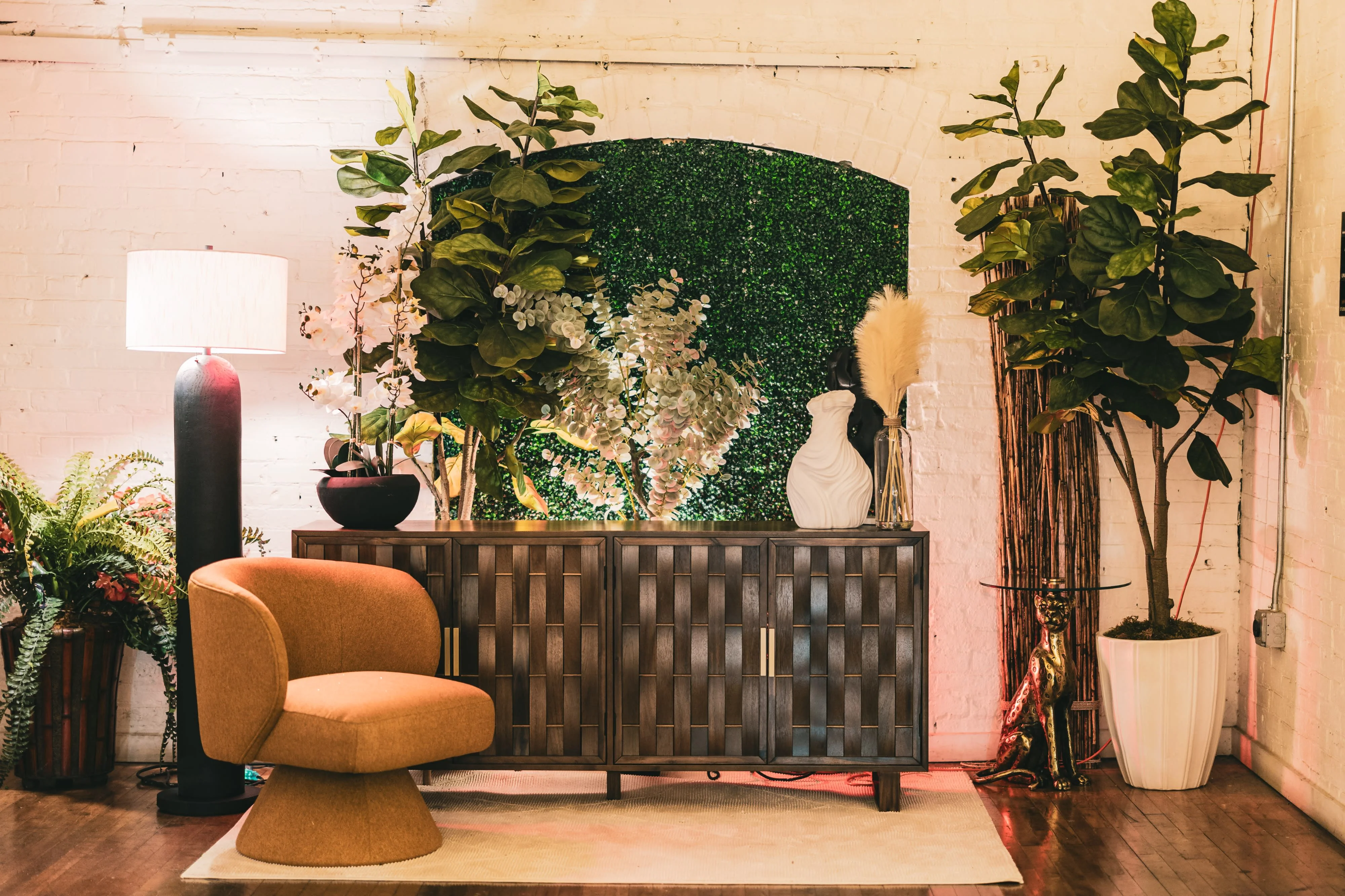 Plant wall lounge